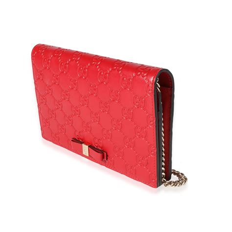 gucci hibiscus red wallet